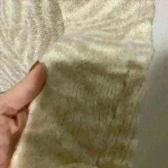 Beige print Abercrombie & Fitch sweater Sz Large - Picture 7 of 16